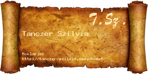 Tanczer Szilvia névjegykártya